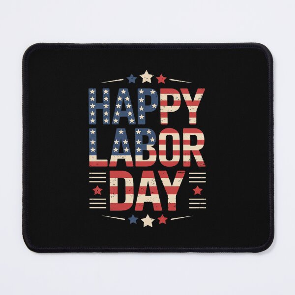 Item preview, Happy Labor Day US American Flag Patriotic Union Worker1  designed and sold by THagBlue.