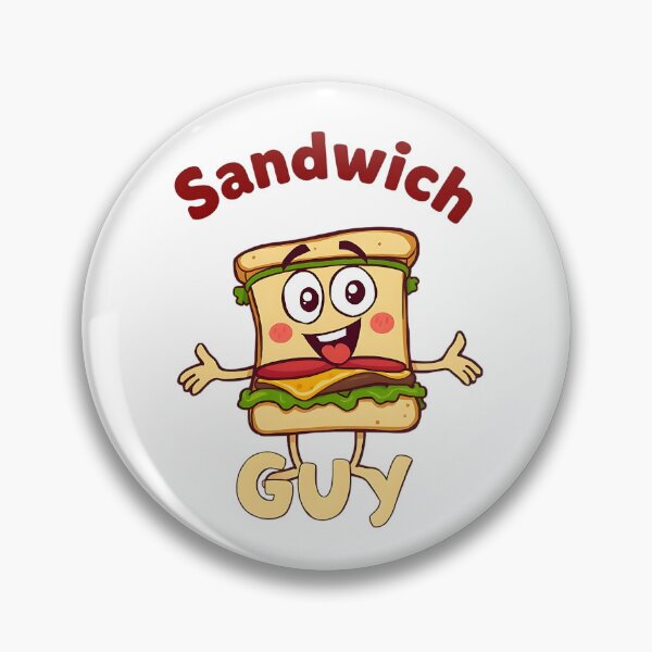 Item preview, Sandwich Guy Funny Food Design – Hilarious Cartoon Sandwich Character for Food Lovers designed and sold by Zvex_01.
