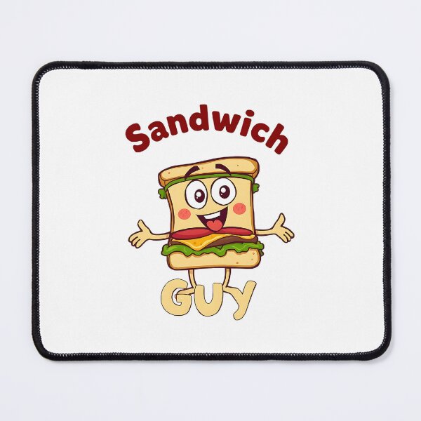 Item preview, Sandwich Guy Funny Food Design – Hilarious Cartoon Sandwich Character for Food Lovers designed and sold by Zvex_01.