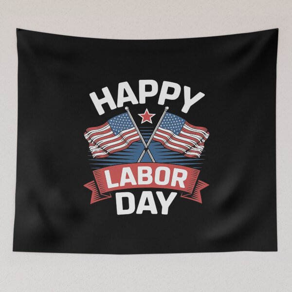 Item preview, Happy labor day with American flag  designed and sold by THagBlue.