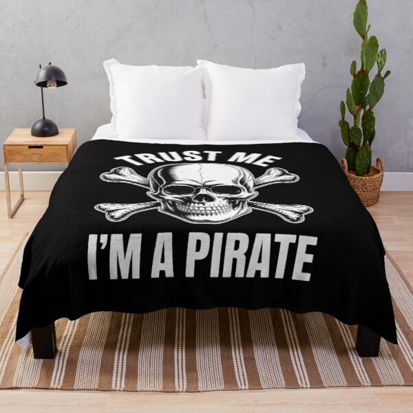Item preview, Trust Me I'M A Pirate Skull Crossbones designed and sold by Veroniadic.