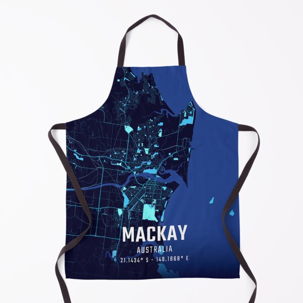 Item preview, Mackay Midnight City Map designed and sold by HomeLivingCo.