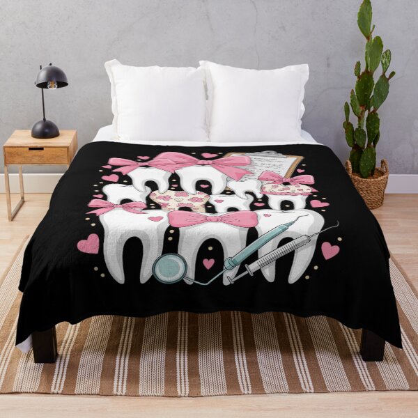Item preview, Pink Coquette Bow Cute Teeth Dentist Squad Dental Assistant designed and sold by RoyTill0Art.