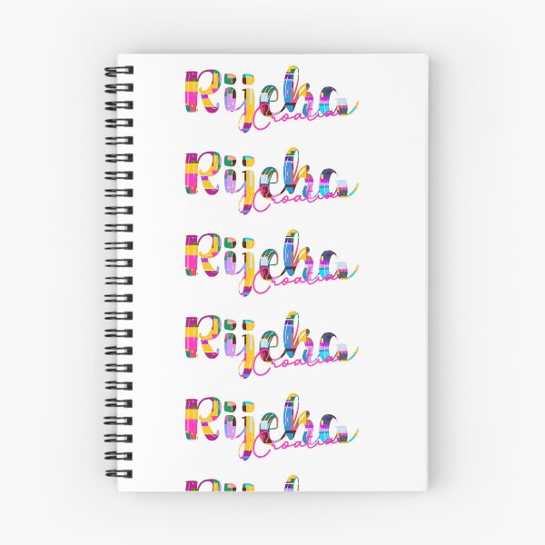 Item preview, Rijeka, Croatia, Vibrant Abstract City Typography Art designed and sold by Wanderful-roads.