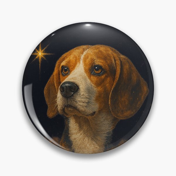 Item preview, Cosmic Beagle – Star born Pup Portrait - Tri Colour  designed and sold by BadaBingBear.