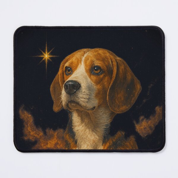 Item preview, Cosmic Beagle – Star born Pup Portrait - Tri Colour designed and sold by BadaBingBear.
