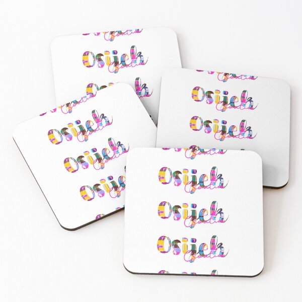 Item preview, Osijek, Croatia, Vibrant Abstract City Typography Art designed and sold by Wanderful-roads.