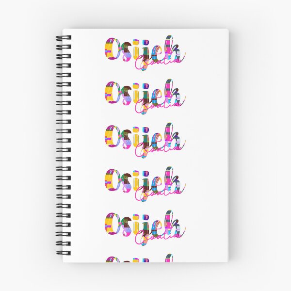 Item preview, Osijek, Croatia, Vibrant Abstract City Typography Art designed and sold by Wanderful-roads.