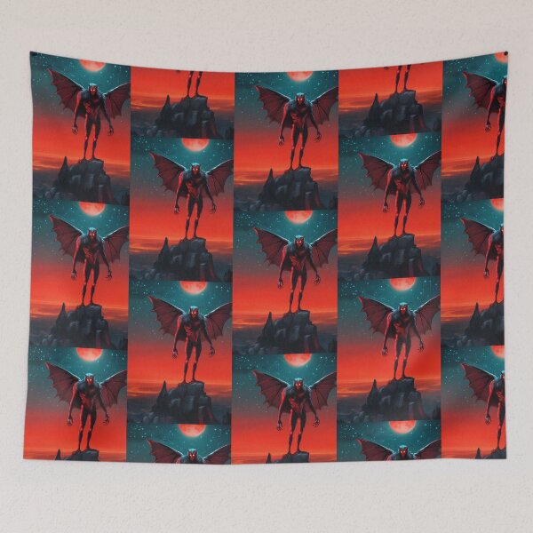 Item preview, The Mothman of Point Pleasant drawing designed and sold by Vintage Designs +.