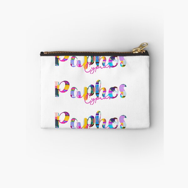 Item preview, Paphos, Cyprus, Vibrant Abstract City Typography Art designed and sold by Wanderful-roads.