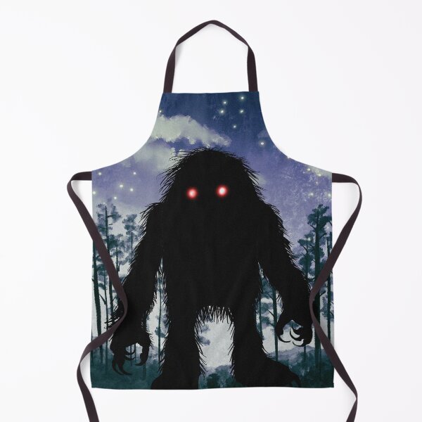 Item preview, Sasquatch bigfoot horror in the dark wood illustration designed and sold by Vintage Designs +.