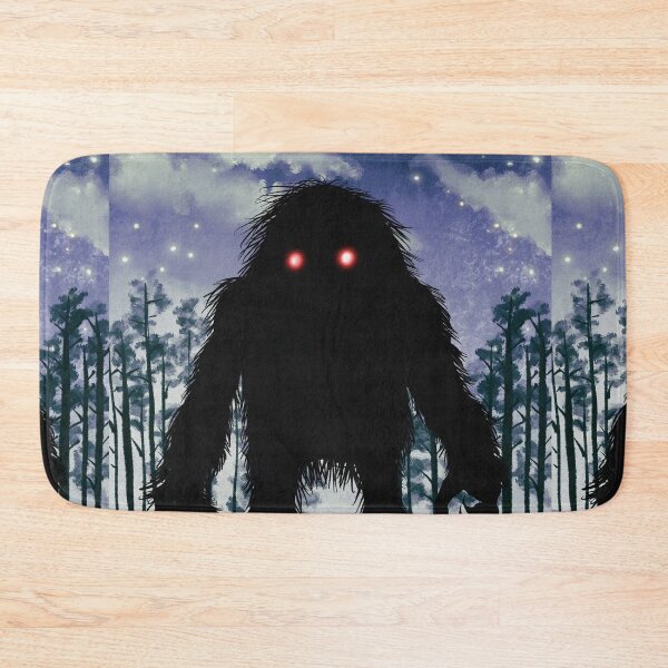 Item preview, Sasquatch bigfoot horror in the dark wood illustration designed and sold by Vintage Designs +.