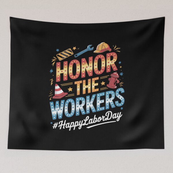 Item preview, Honor The Worker Patriotic Happy Labor Day  designed and sold by THagBlue.