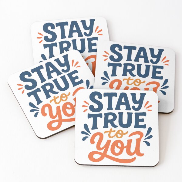 Item preview, Stay True to You Bold Motivational Typography Design. designed and sold by The-T-In-Retro.