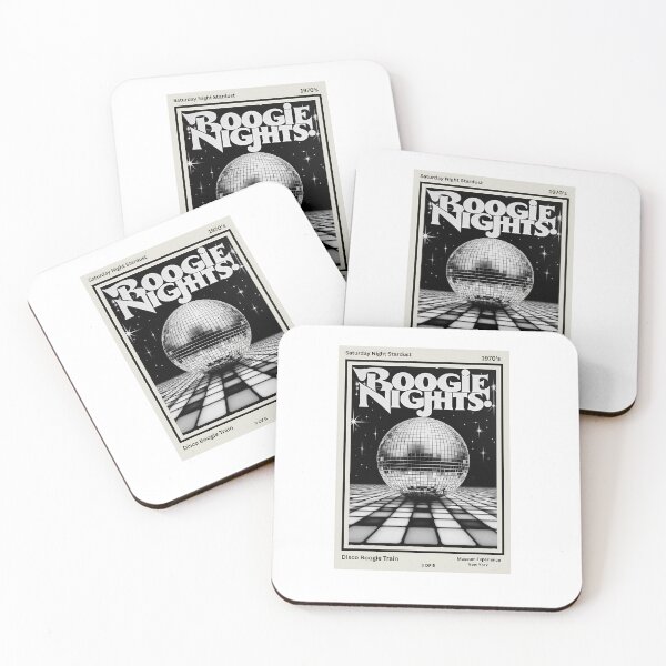 Item preview, 1970s Boogie Nights Poster – Black & White Disco Ball Wall Art Classic T-Shirt designed and sold by inkfluenceart.