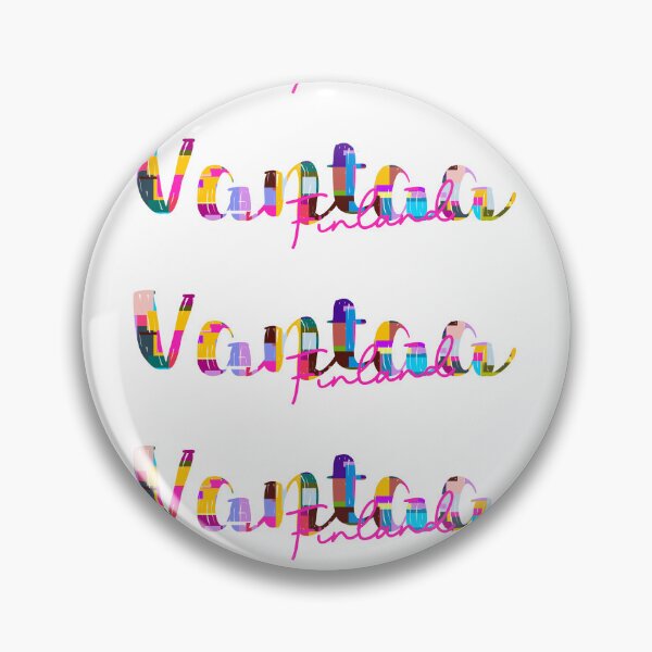 Item preview, Vantaa, Finland, Vibrant Abstract City Typography Art designed and sold by Wanderful-roads.