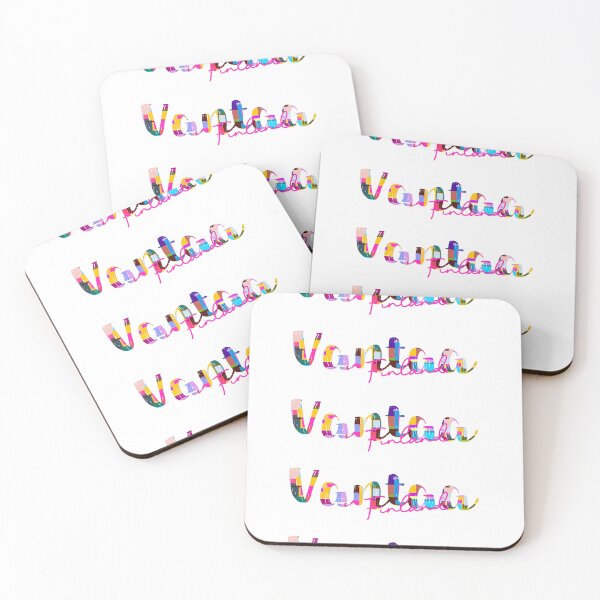 Item preview, Vantaa, Finland, Vibrant Abstract City Typography Art designed and sold by Wanderful-roads.