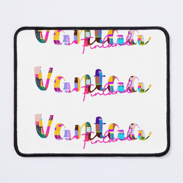 Item preview, Vantaa, Finland, Vibrant Abstract City Typography Art designed and sold by Wanderful-roads.