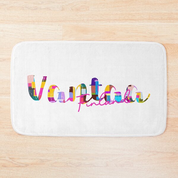 Item preview, Vantaa, Finland, Vibrant Abstract City Typography Art designed and sold by Wanderful-roads.