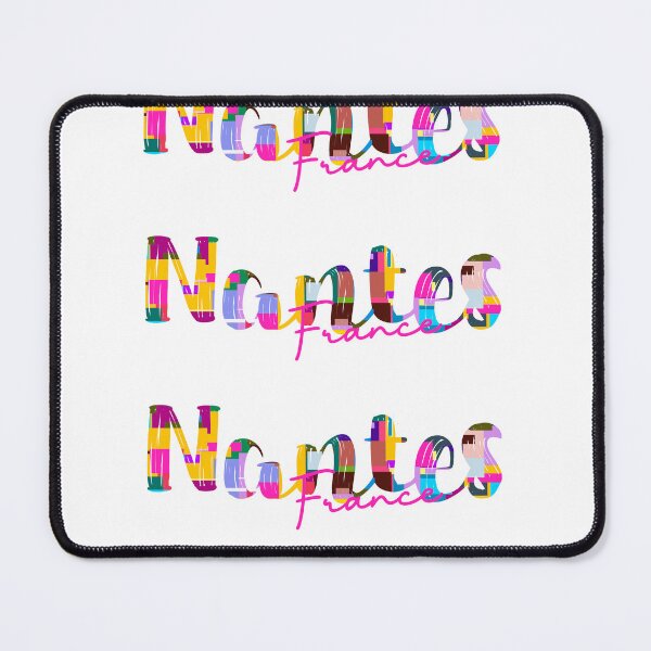 Item preview, Nantes, France, Vibrant Abstract City Typography Art designed and sold by Wanderful-roads.