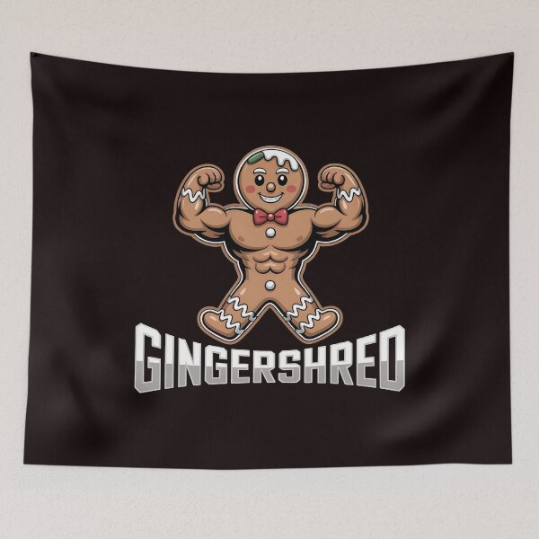 Item preview, Gingershred Bodybuilding – Funny Holiday Weightlifting Design designed and sold by Redgiant87x.