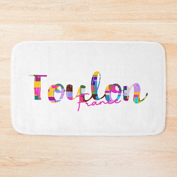 Item preview, Toulon, France, Vibrant Abstract City Typography Art designed and sold by Wanderful-roads.