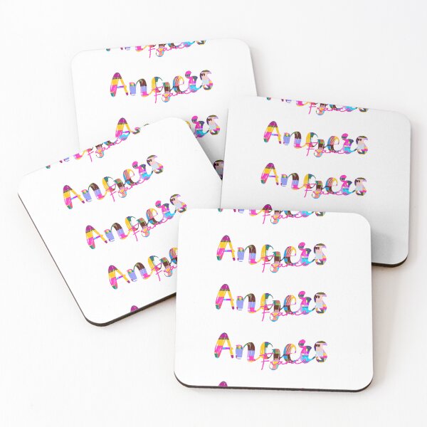 Item preview, Angers, France, Vibrant Abstract City Typography Art designed and sold by Wanderful-roads.