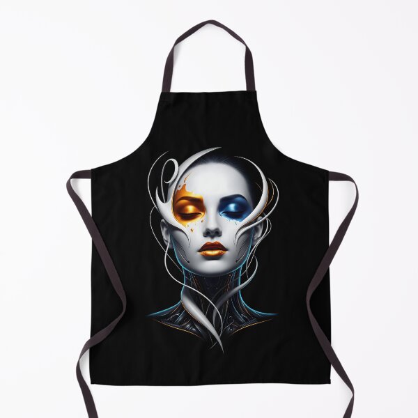 Item preview, Abstract Futuristic Woman Portrait – Digital Art Face Design designed and sold by SaicoGN.