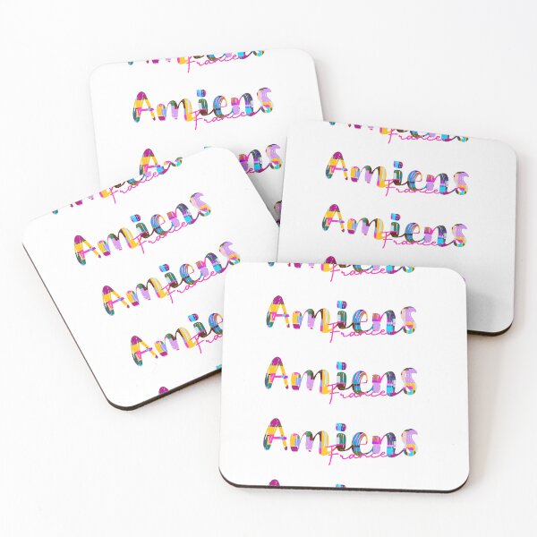 Item preview, Amiens, France, Vibrant Abstract City Typography Art designed and sold by Wanderful-roads.
