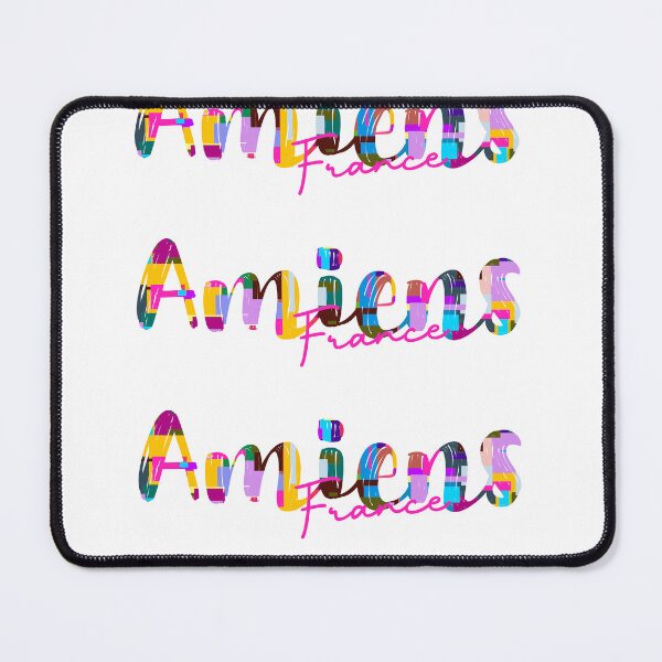 Item preview, Amiens, France, Vibrant Abstract City Typography Art designed and sold by Wanderful-roads.