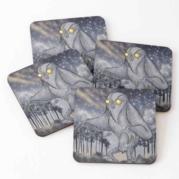 Item preview, The Mothman of Point Pleasant drawing designed and sold by Vintage Designs +.