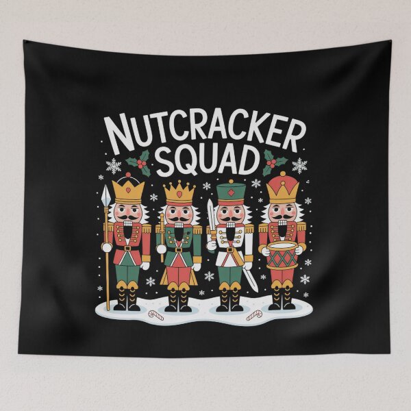 Item preview, Retro Nutcracker Classic Vintage Squad Holiday Christmas Fmaily designed and sold by StacyBattleArt.