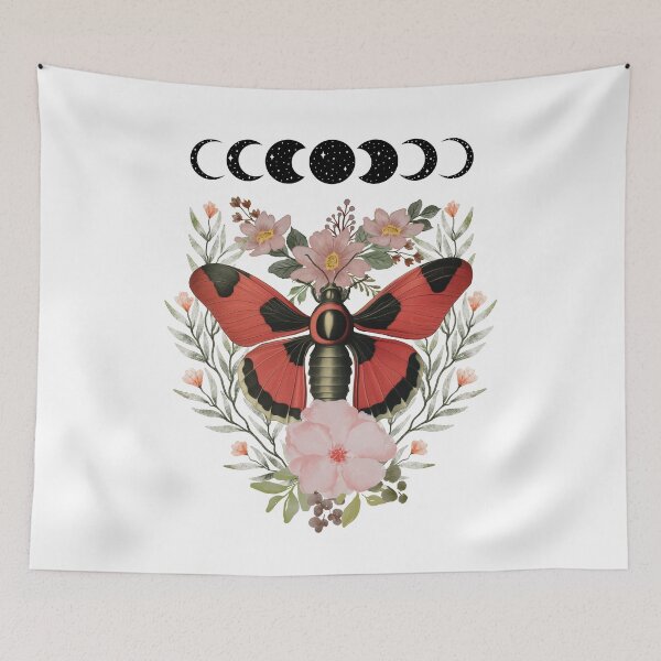Item preview, Garden Butterfly In Moon designed and sold by CreativeCrewApp.