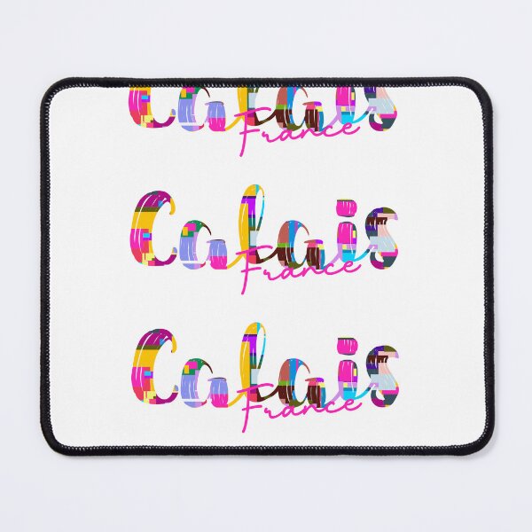Item preview, Calais, France, Vibrant Abstract City Typography Art designed and sold by Wanderful-roads.