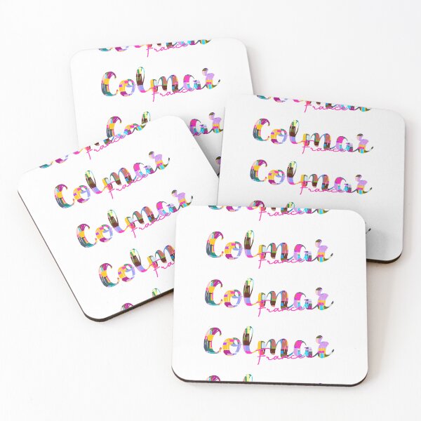 Item preview, Colmar, France, Vibrant Abstract City Typography Art designed and sold by Wanderful-roads.