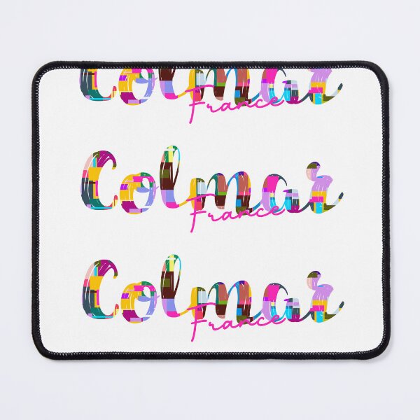 Item preview, Colmar, France, Vibrant Abstract City Typography Art designed and sold by Wanderful-roads.
