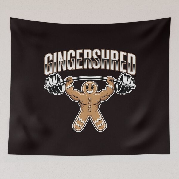 Item preview, Gingershred Bodybuilding – Festive Workout Gym Humor designed and sold by Redgiant87x.