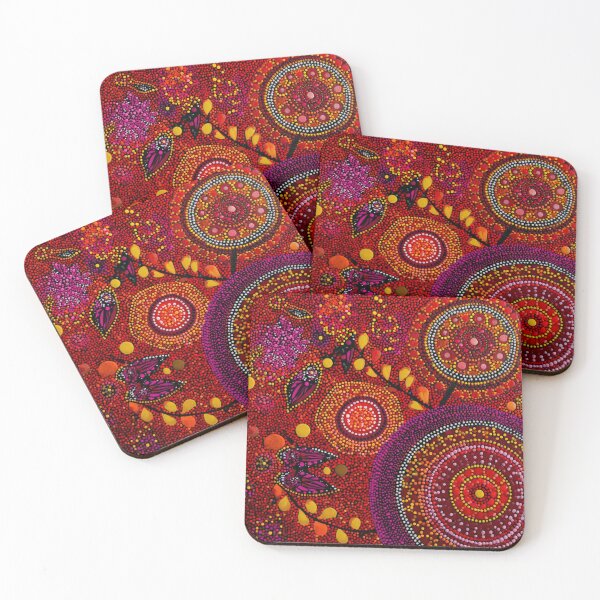 Item preview, Aboriginal Inspired Dot Art - Late Autumn Vibe designed and sold by GrinGalore.