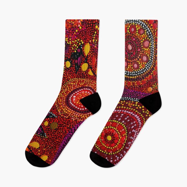 Item preview, Aboriginal Inspired Dot Art - Late Autumn Vibe designed and sold by GrinGalore.