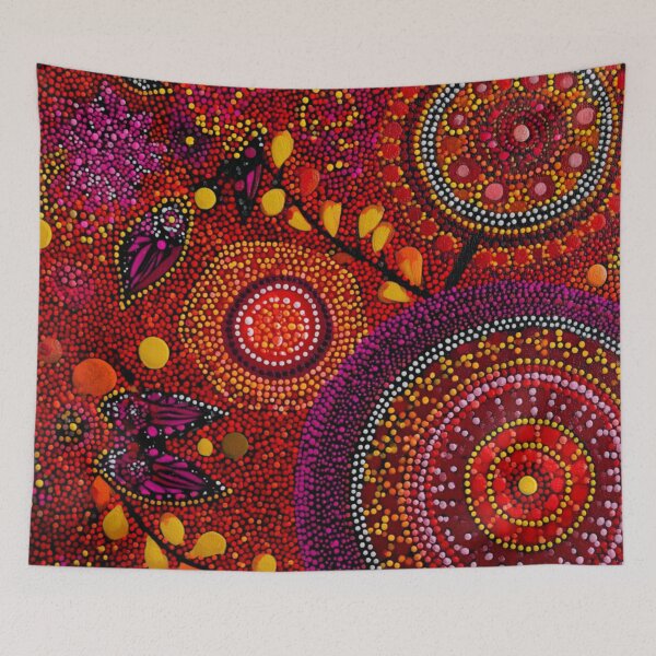 Item preview, Aboriginal Inspired Dot Art - Late Autumn Vibe designed and sold by GrinGalore.