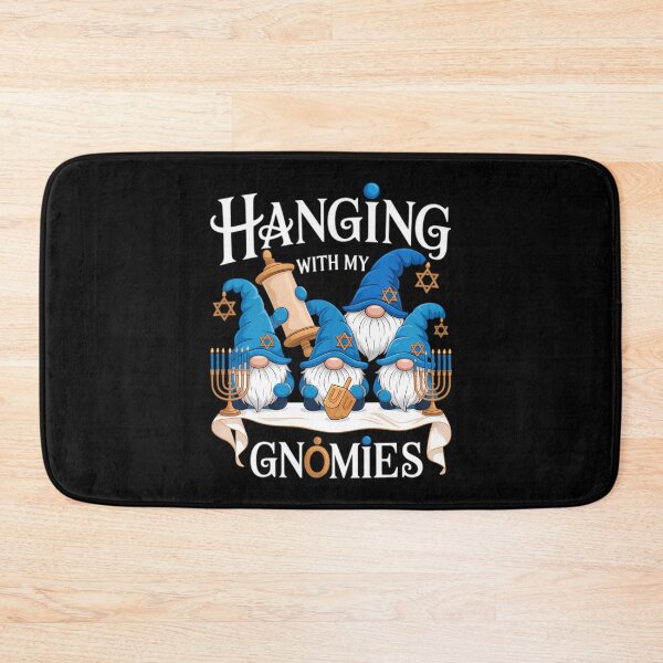 Item preview, Funny Hangin With Holiday Gnomies Happy Quote Vintage My designed and sold by Rackaam777Art.