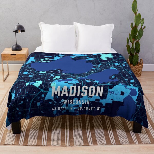 Item preview, Madison Midnight City Map designed and sold by HomeLivingCo.