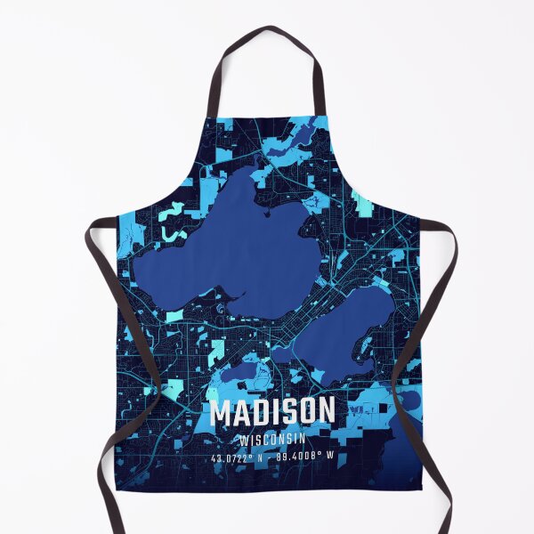 Item preview, Madison Midnight City Map designed and sold by HomeLivingCo.