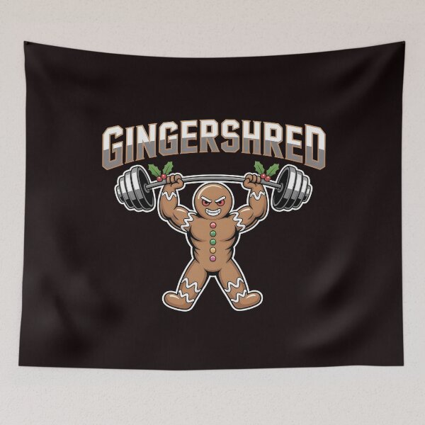 Item preview, Gingershred Bodybuilding – Funny Christmas Muscle Design designed and sold by Redgiant87x.