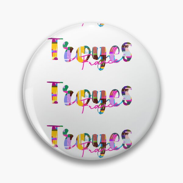 Item preview, Troyes, France, Vibrant Abstract City Typography Art designed and sold by Wanderful-roads.