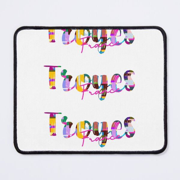 Item preview, Troyes, France, Vibrant Abstract City Typography Art designed and sold by Wanderful-roads.