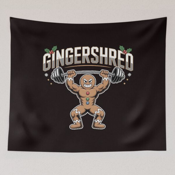 Item preview, Gingershred Bodybuilding – Holiday Fitness Gym Gift designed and sold by Redgiant87x.