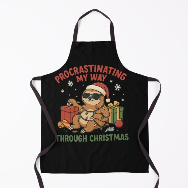 Item preview, Procrastinating My Way Through Christmas – Funny Sloth Holiday Shirt designed and sold by Laughprints.