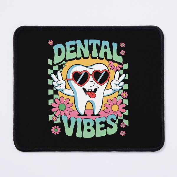 Item preview, Groovy Dental Vibes Dentist Hygienist designed and sold by RuthGAArt.