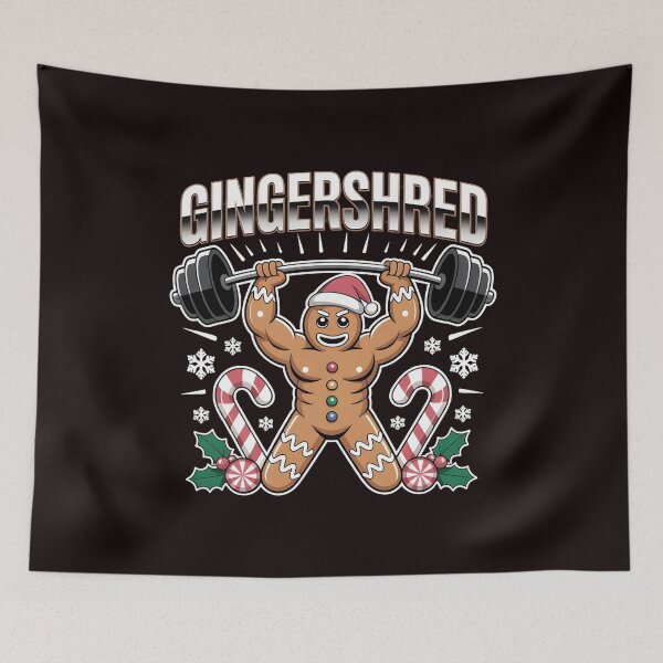 Item preview, Gingershred Bodybuilding – Christmas Workout Gym Design designed and sold by Redgiant87x.